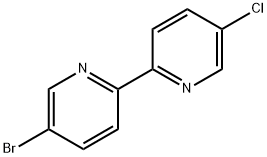 5-Bromo-5'-chloro-2,2'-bipyridine 结构式