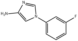 4-Amino-1-(3-fluorophenyl)imidazole 结构式