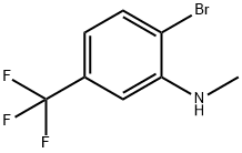 2-溴-N-甲基-5-(三氟甲基)苯胺 结构式