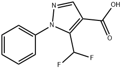 5-(difluoromethyl)-1-phenyl-1H-pyrazole-4-carboxylic acid 结构式