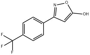 3-(4-三氟甲基苯基)-5-羟基异噁唑 结构式