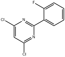 4,6-Dichloro-2-(2-fluorophenyl)pyrimidine 结构式