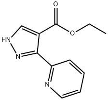 ethyl 3-(pyridin-2-yl)-1H-pyrazole-4-carboxylate 结构式