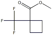 methyl 1-(trifluoromethyl)cyclobutane-1-carboxylate 结构式