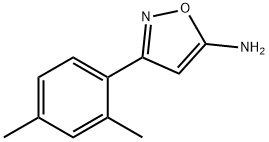 3-(2,4-二甲基苯基)-1,2-噁唑-5-胺 结构式