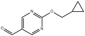 2-(环丙基甲氧基)嘧啶-5-甲醛 结构式