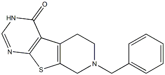 7-benzyl-5,6,7,8-tetrahydropyrido[4',3':4,5]thieno[2,3-d]pyrimidin-4(3H)-one 结构式