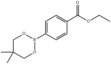 4-乙氧羰基苯硼酸新戊二醇酯 结构式