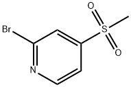 2-溴-4-甲磺酰吡啶 结构式