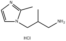 2-methyl-3-(2-methyl-1H-imidazol-1-yl)propan-1-amine dihydrochloride 结构式