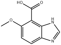 6-methoxy-1H-benzo[d]imidazole-7-carboxylic acid 结构式