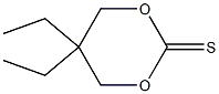 5,5-diethyl-1,3-dioxane-2-thione 结构式