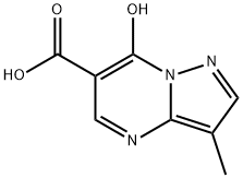 7-hydroxy-3-methylpyrazolo[1,5-a]pyrimidine-6-carboxylic acid 结构式