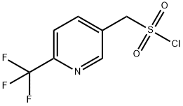 (6-(三氟甲基)吡啶-3-基)甲磺酰氯 结构式