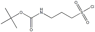 (3-(氯磺酰基)丙基)氨基甲酸叔丁酯 结构式