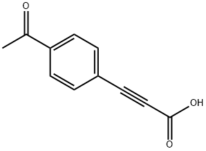 3-(4-乙酰苯基)丙炔酸 结构式