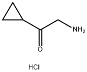 2-氨基-1-环丙基乙烷-1-酮盐酸 结构式