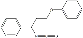 3-phenoxy-1-phenyl-propyl isothiocyanate 结构式