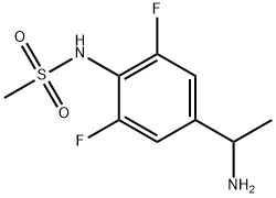 N-[4-(1-aminoethyl)-2,6-difluorophenyl]Methanesulfonamide 结构式