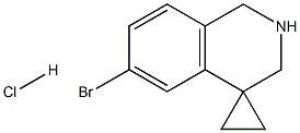 6'-溴-2',3'-二氢-1'H-螺[环丙烷-1,4'-异喹啉]盐酸盐 结构式