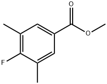 3,5-二甲基-4-氟苯甲酸甲酯 结构式