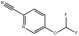 5-(二氟甲氧基)吡啶甲腈 结构式