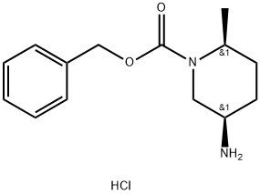 (2S,5R)-5-氨基-2-甲基哌啶-1-甲酸苄酯盐酸盐 结构式