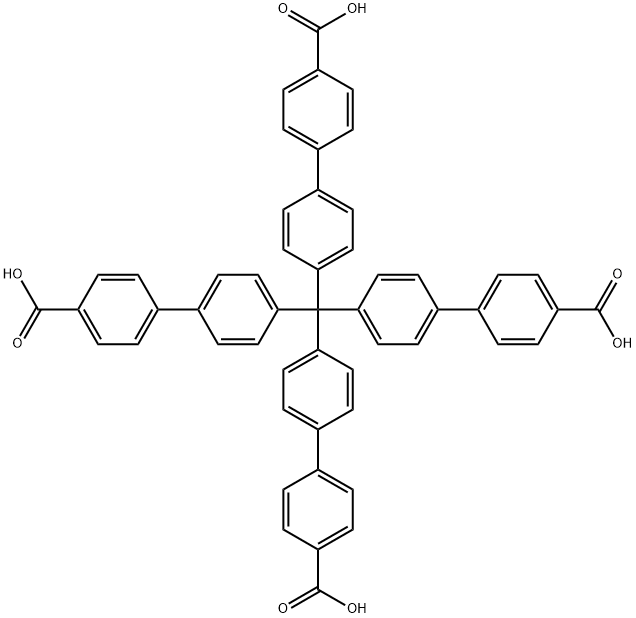 四(4-羧基联苯)甲烷 结构式