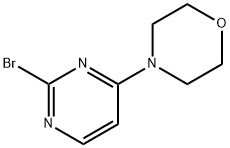 4-(2-溴嘧啶-4-基)吗啉 结构式