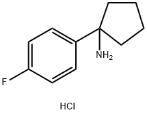 1-(4-氟苯基)环戊胺盐酸盐 结构式