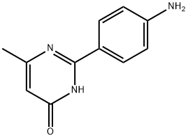 2-(4-aminophenyl)-6-methyl-3,4-dihydropyrimidin-4-one 结构式