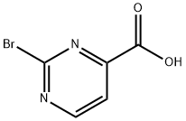 2-溴嘧啶-4-甲酸 结构式