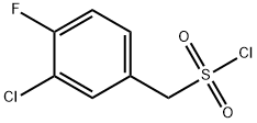 (3-氯-4-氟苯基)甲磺酰氯化 结构式