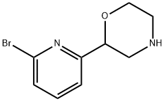 2-(6-Bromo-2-pyridinyl)morpholine 结构式