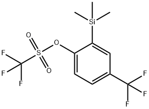 Methanesulfonic acid,trifluoro-,4-trifluoromethyl-2-(trimethylsilyl)phenyl ester 结构式