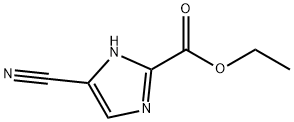 5-氰基-1H-咪唑-2-羧酸乙酯 结构式