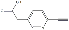 2-(6-乙炔基吡啶-3-基)乙酸 结构式