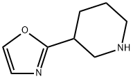 3-(1,3-oxazol-2-yl)piperidine 结构式