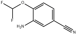 3-氨基-4-(二氟甲氧基)苯甲腈 结构式