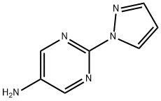 2-(1H-吡唑-1-基)嘧啶-5-胺 结构式