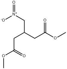 3-(硝基甲基)戊二酸二甲酯 结构式