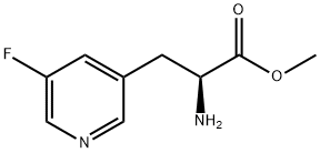 METHYL (2S)-2-AMINO-3-(5-FLUORO(3-PYRIDYL))PROPANOATE 结构式