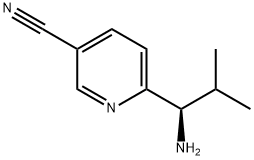 (R)-6-(1-amino-2-methylpropyl)nicotinonitrile 结构式