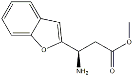 METHYL (3R)-3-AMINO-3-(1-BENZOFURAN-2-YL)PROPANOATE 结构式