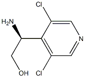 (S)-2-氨基-2-(3,5-二氯吡啶-4-基)乙烷-1-醇 结构式