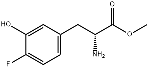 METHYL (2R)-2-AMINO-3-(4-FLUORO-3-HYDROXYPHENYL)PROPANOATE 结构式