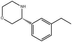 (3R)-3-(3-ETHYLPHENYL)MORPHOLINE 结构式