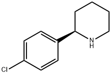 (R)-2-(4-氯苯基)哌啶 结构式