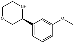 (S)-3-(3-甲氧基苯基)吗啉 结构式