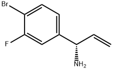 (S)-1-(4-溴-3-氟苯基)丙-2-烯-1-胺 结构式